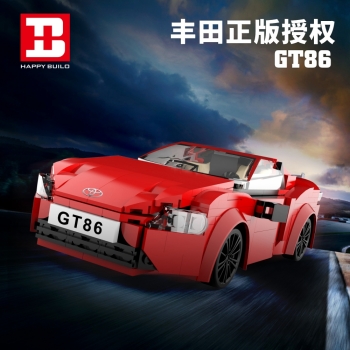 悦创丰田正版GT86电动蓝牙遥控积木车